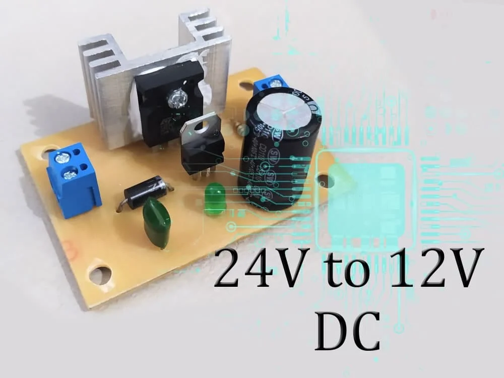 دانلود مدار مبدل 24 به 12 ولت به همراه PCB
