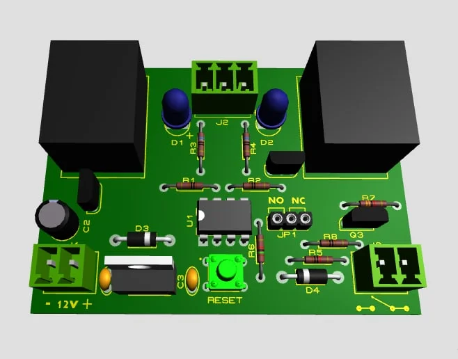 دانلود مدار سنسور هوشمند سرویس بهداشتی با خروجی فن و لامپ به همراه PCB - تصویر 4