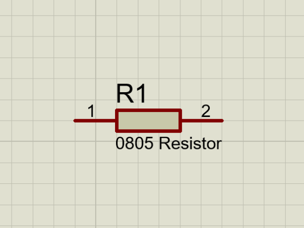 0805 resistor schematic