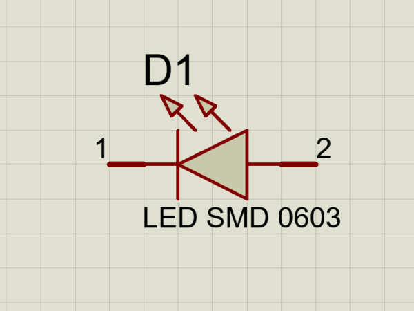 LED SMD 0603 schematic