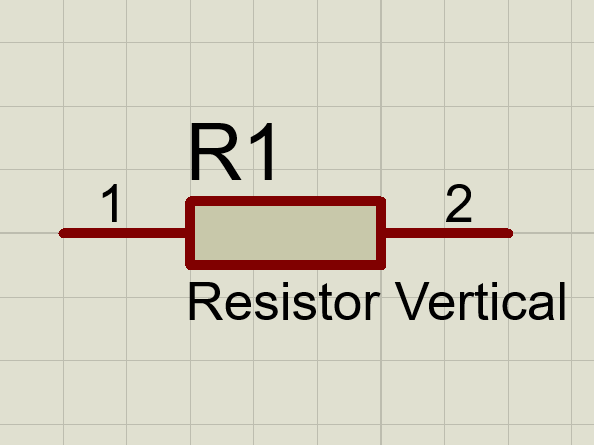 Resistor Vertical schematic
