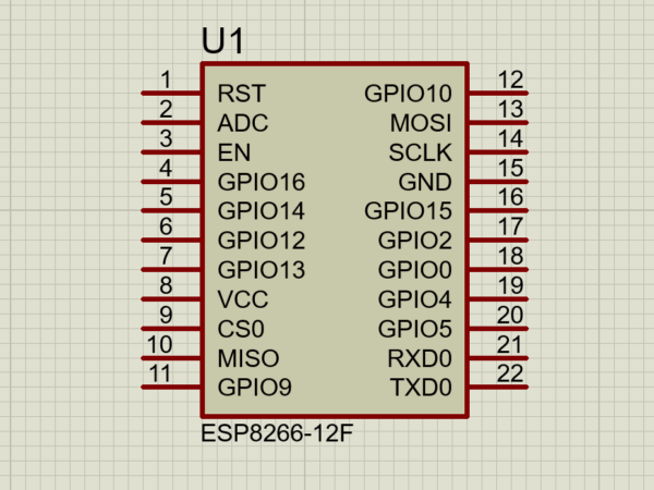 esp8266-12f pinout